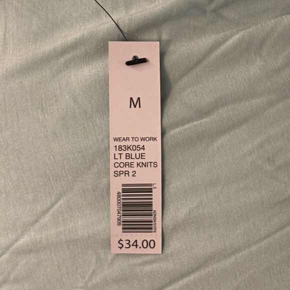 NWT The Limited Short Sleeve Shirt Women’s Size Medium Light Sea Foam Green Offi - Picture 8 of 8